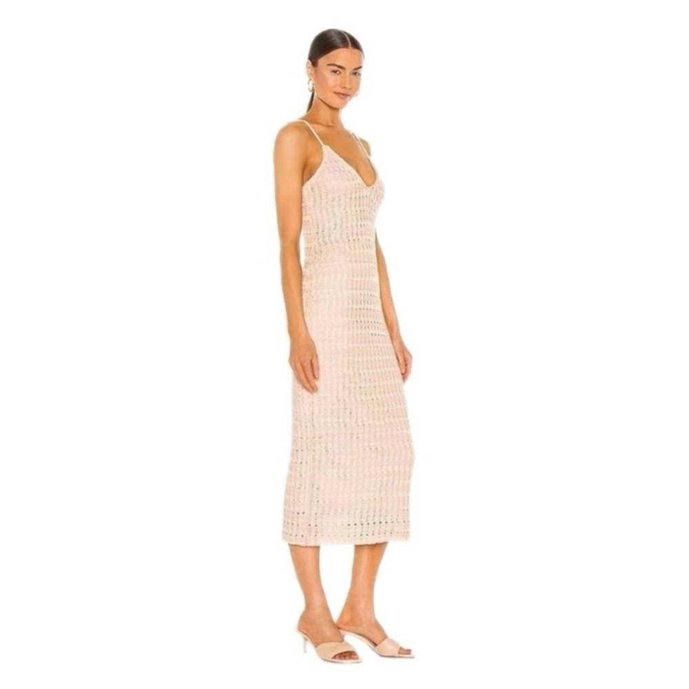 Jasper Cocktail Crochet Knit Mindi Dress